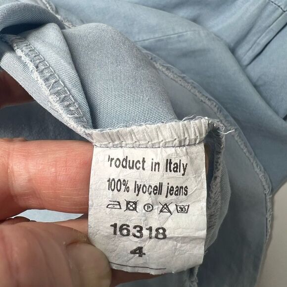 Vintage Owl Chambray Shirt Applique Embroidery Thin Denim Size M button-front - Picture 7 of 16